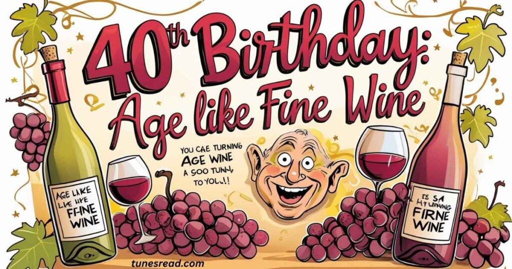 40th Birthday Joke Puns to Age Like Fine Wine
