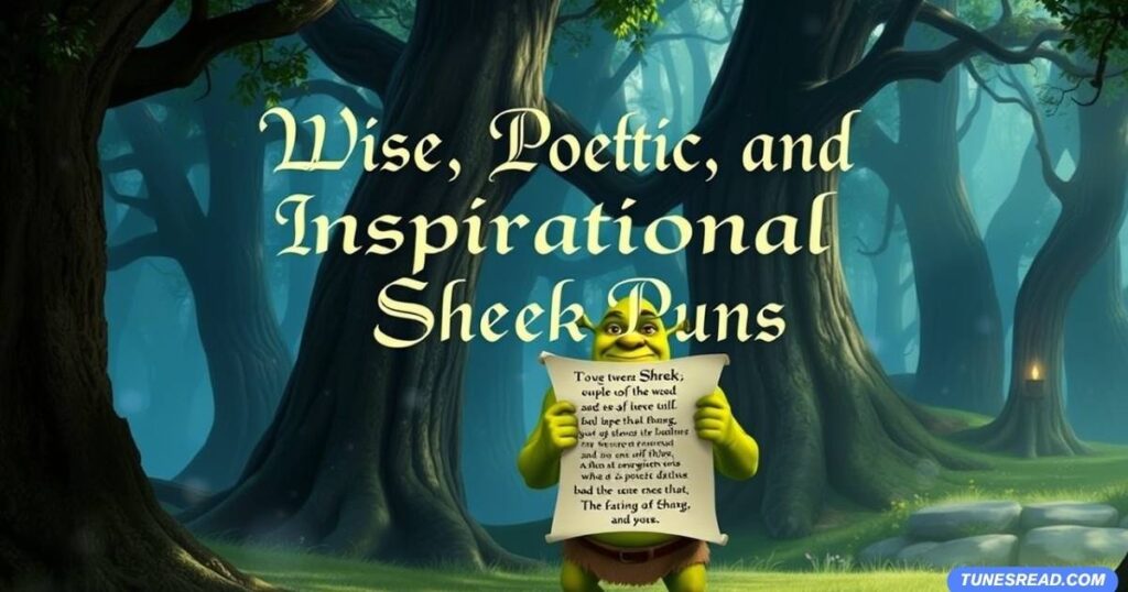 Wise, Poetic, and Inspirational Shrek Puns
