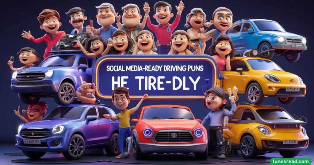 Social Media-Ready Driving Puns and Captions