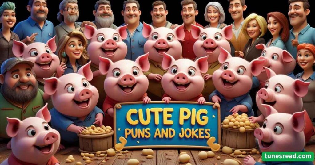 Cute pig puns and jokes