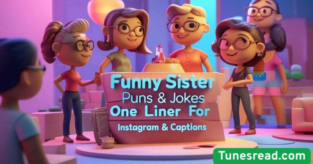Funny Sister puns & Jokes One Liner for Instagram & Captions