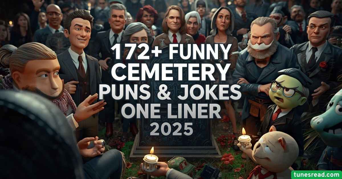 172+ Funny Cemetery Puns & Jokes One Liner (2025)
