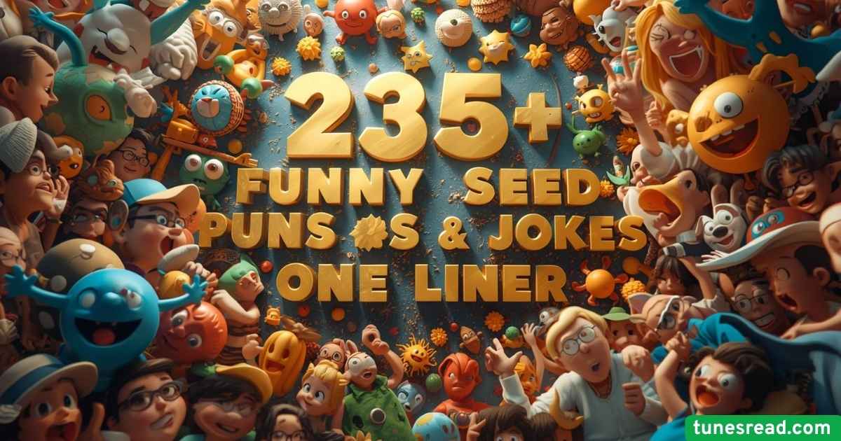 235+ Funny Seed Puns & Jokes One Liner (2025)