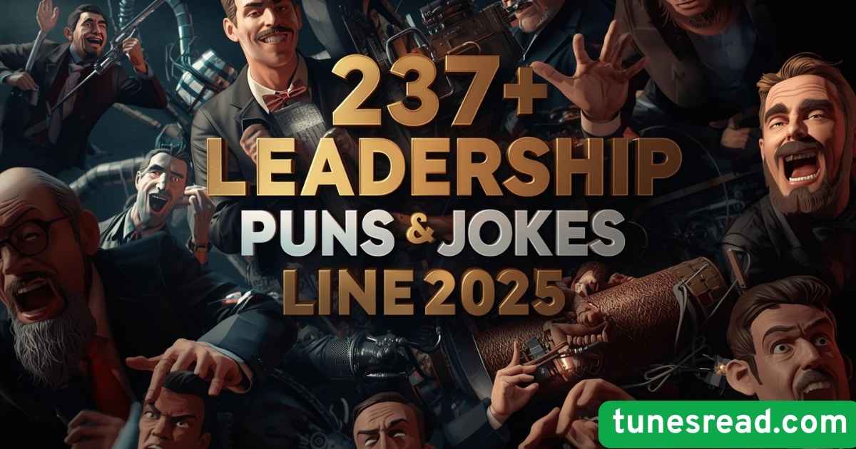 237+ Funny Leadership Puns & Jokes One Liner (2025)