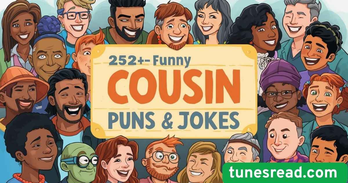 252+ Funny Cousin Puns & Jokes One Liner (2025)