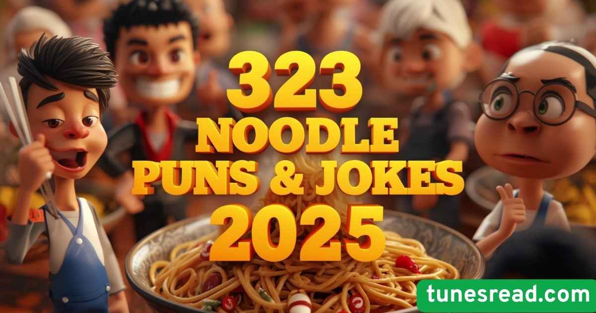 323 Funny Noodle Puns & Jokes One Liner (2025)