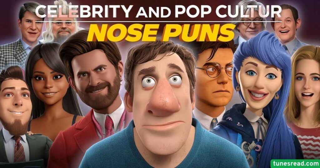 Celebrity and Pop Culture Nose Puns