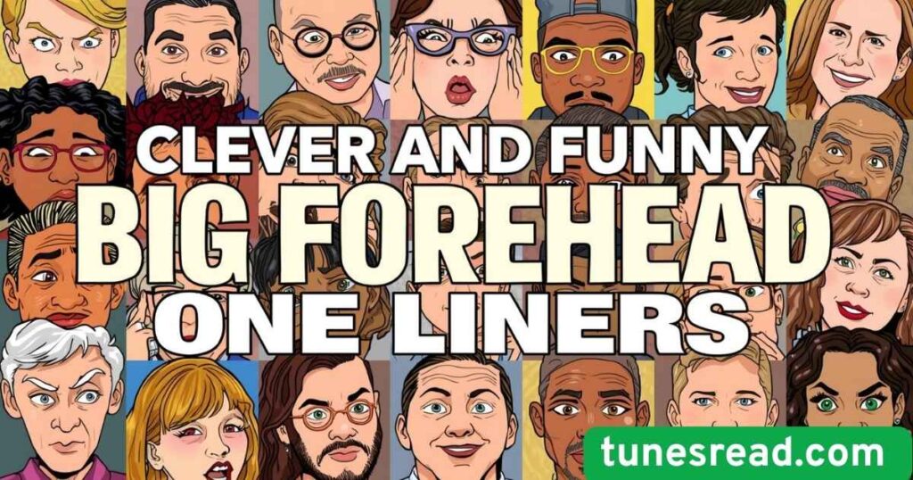 Clever and Funny Big Forehead One-Liners
