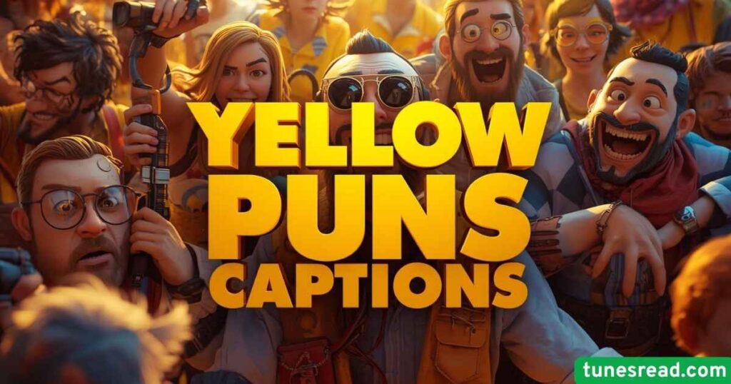 Yellow Puns Captions