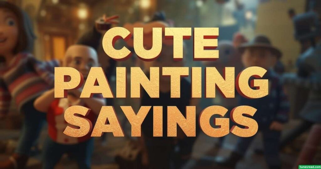 Cute Painting Sayings