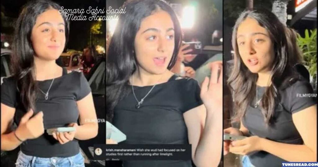 Samara Sahni Social Media Accounts