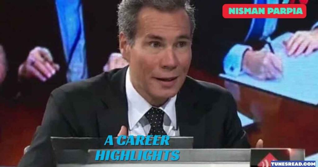 NISMAN PARPIA CAREER HIGHLIGHTS
