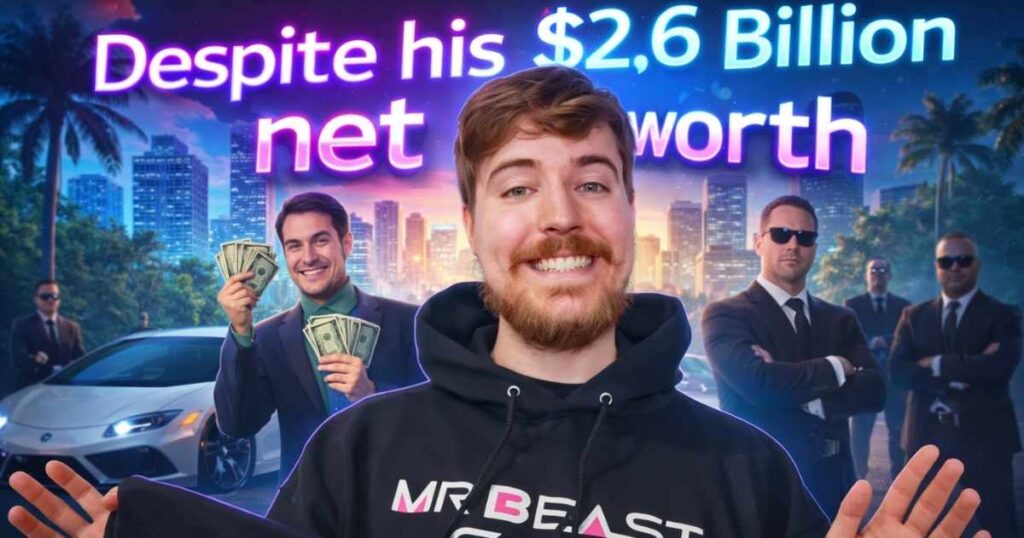 Despite his $2.6 billion net worth, MrBeast says he’s having to borrow cash and doesn’t even have enough money in his bank account to buy McDonald’s?